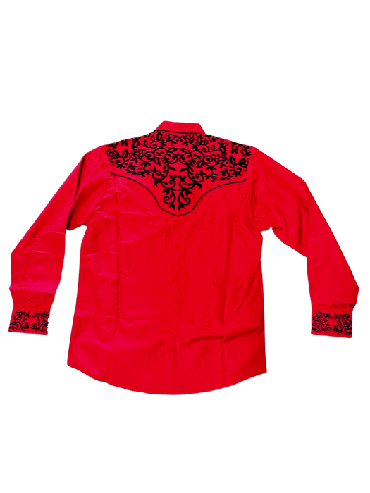 Red and Black Arrows Charro Shirt