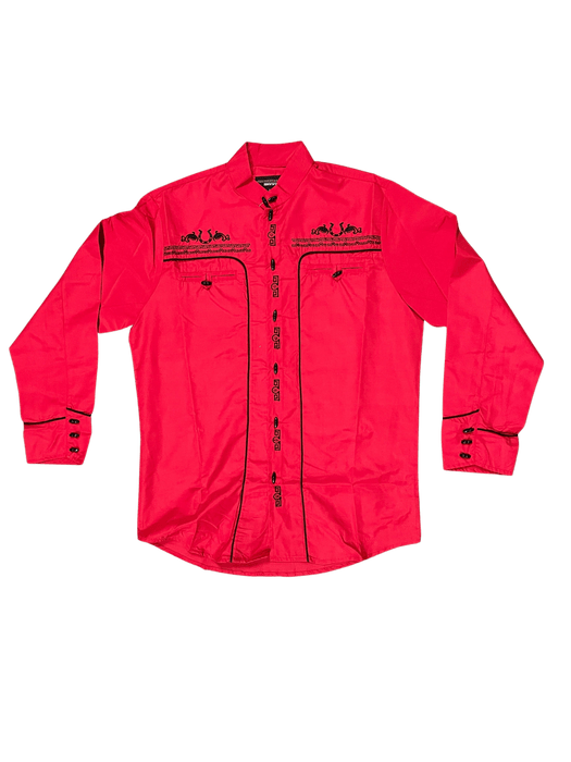 Red Traditional Charro Shirt