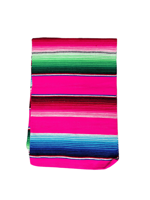 Pink Sarape Saltillo Table Runner