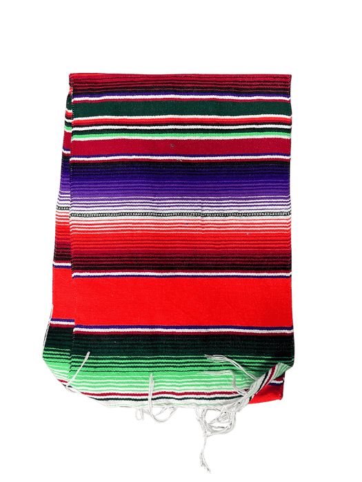 Orange Sarape Saltillo Table Runner