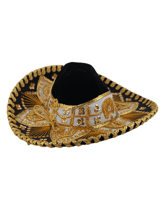 Kids Sombrero Charro Mariachi Black and Gold