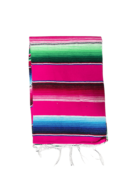 Fuchsia Sarape Saltillo Table Runner