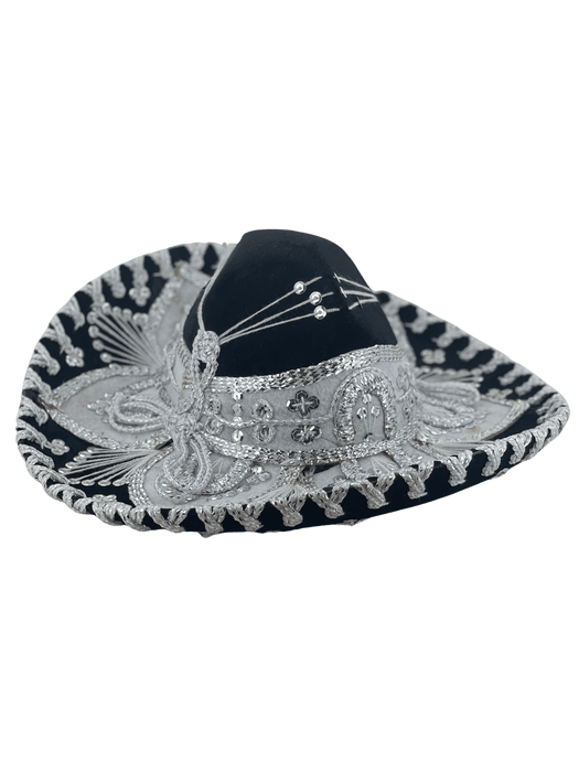 Kids Sombrero Charro Mariachi Green and Silver