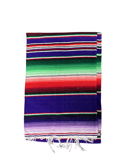 Purple Sarape Saltillo Table Runner