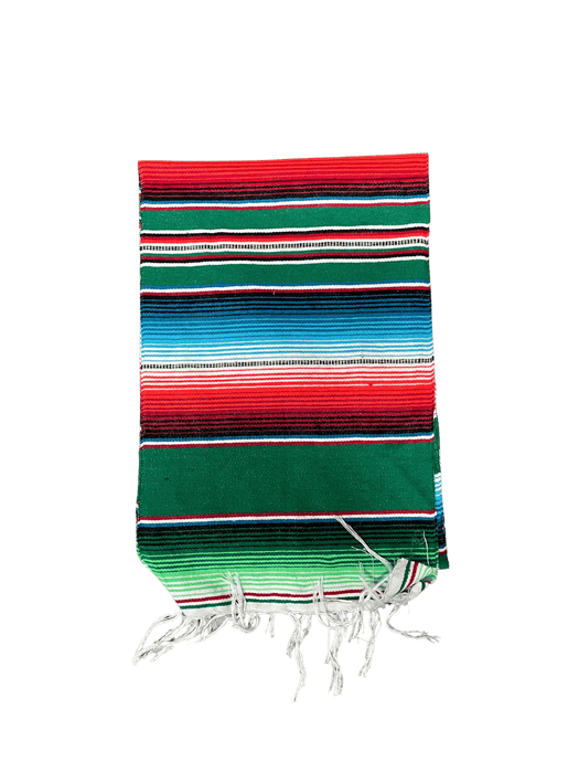 Green Sarape Saltillo Table Runner