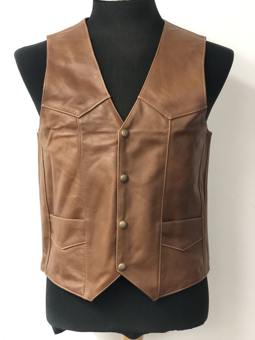 Light Brown Cowboy Western Vest