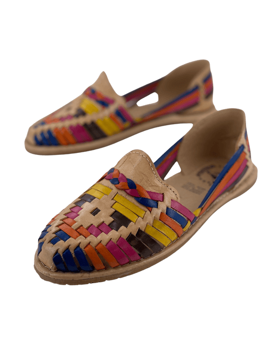 Huarache de Trenza - Tan Multicolor