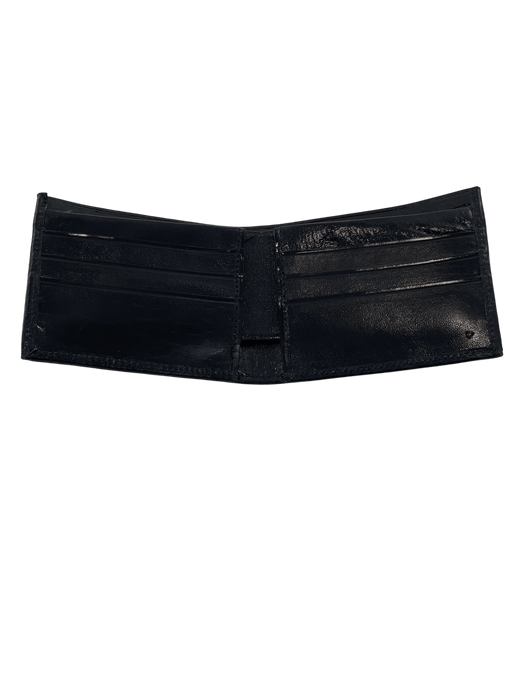 Black Aztec Calendar with Cow Hair Leather Wallet