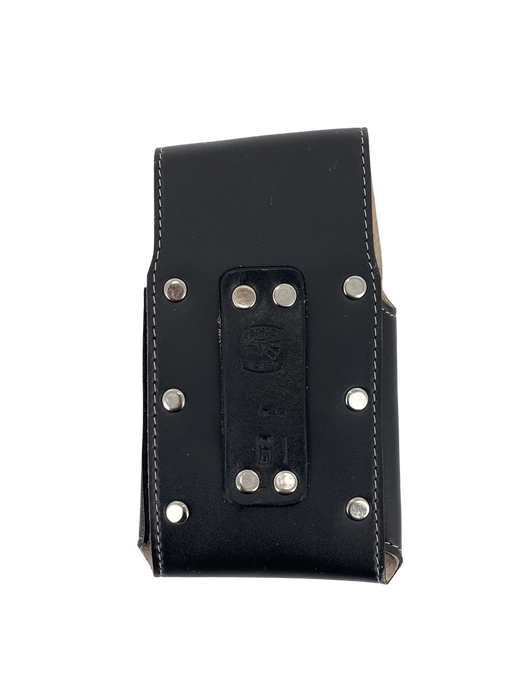 Black and Black Dancing Horse V3 Silk Thread Leather Phone Case