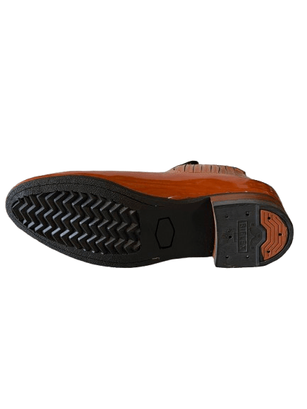 Miel Charol Rubber Sole Botin Charro