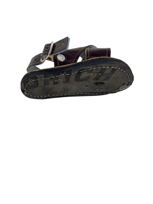 Burgundy huaraches top kids