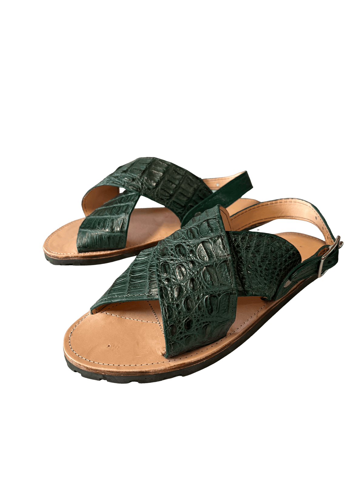 Emerald Green Crocodile / Caiman Cruzado Huarache — Rodeo  display picture 1