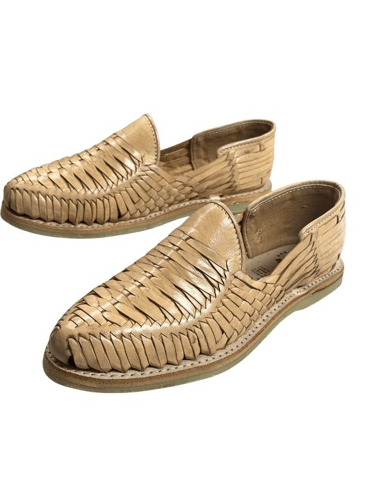 Tan Striped Rubber Sole Huarache