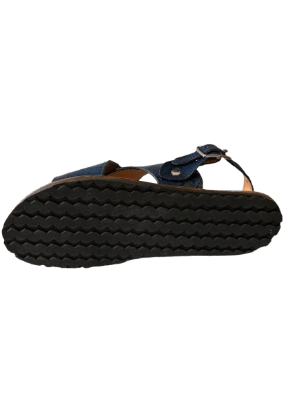 Navy Blue Crocodile / Caiman Cruzado Huarache