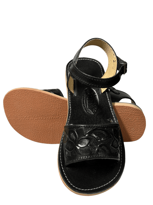 Huarache de Pulsera - Black Luna Printed Flowers