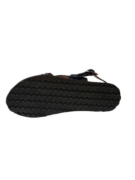 Navy Blue Ostrich / Avestruz Cruzado Huarache