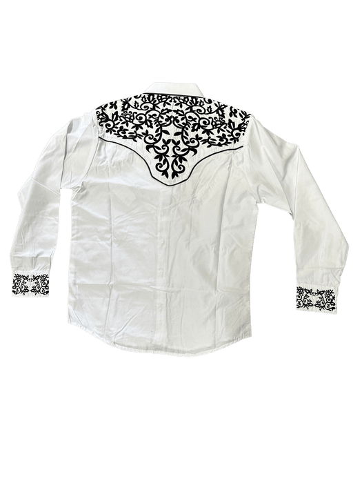 White and Black Arrows Charro Shirt