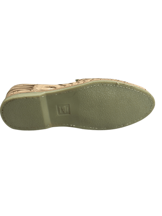 Tan Striped Rubber Sole Huarache