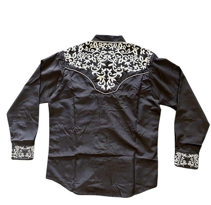 Brown and Beige Arrows Charro Shirt