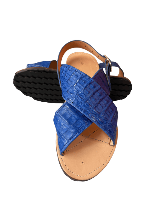 Royal Blue Crocodile / Caiman Cruzado Huarache