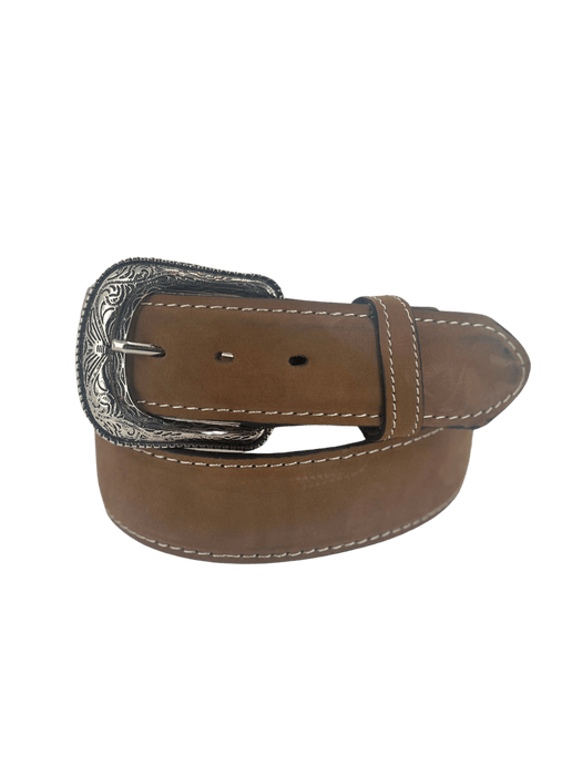 Tan Plain 1 3/4" Western Leather Belt