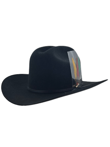 20X Morcon Black Sinaloa Wool Felt Cowboy Hat