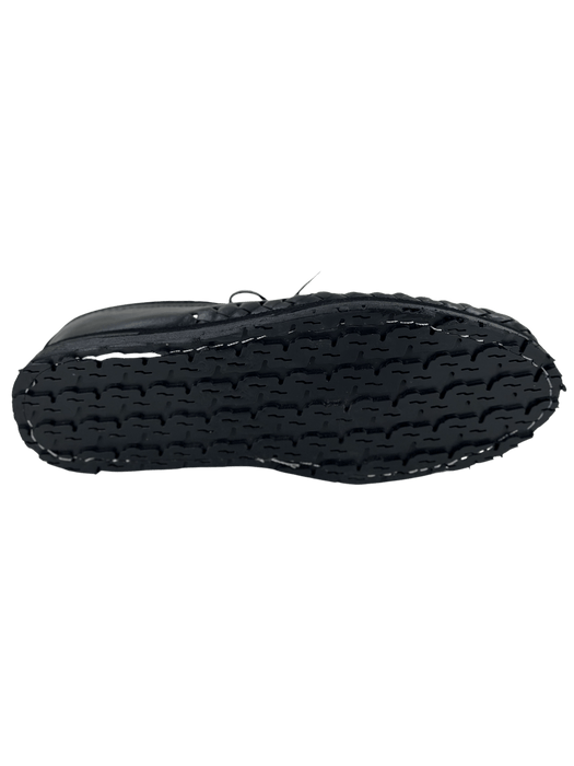 Black Shoelace Rubber Sole Huarache