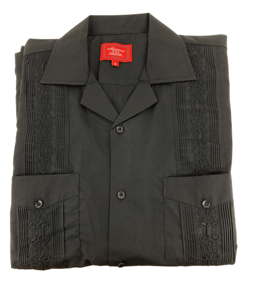All Black Collared Guayabera Shirt — Rodeo Durango Brand Corp All Black Collared Guayabera Shirt — Rodeo Durango Brand Corp