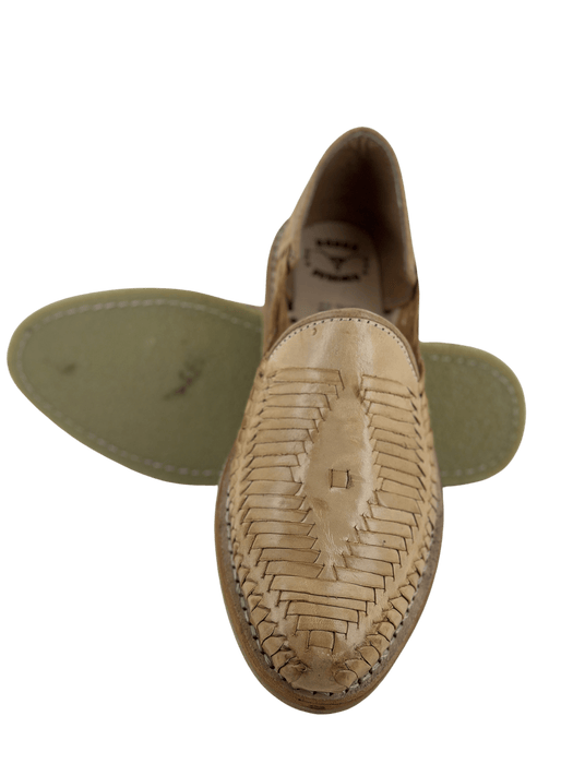 Tan Rombo Rubber Sole Huarache — Rodeo Durango Brand