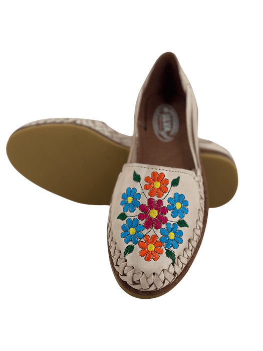 Lucia Natural Colorful Flowers Huarache