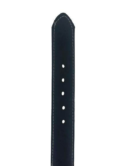 Black Plain 1 3/4" Western Leather Belt