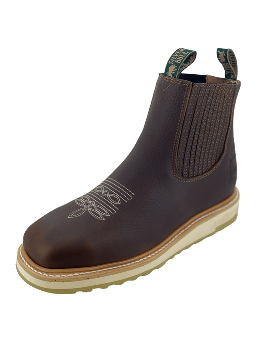 Ocre Square Toe Double Density Work Botin Rodeo