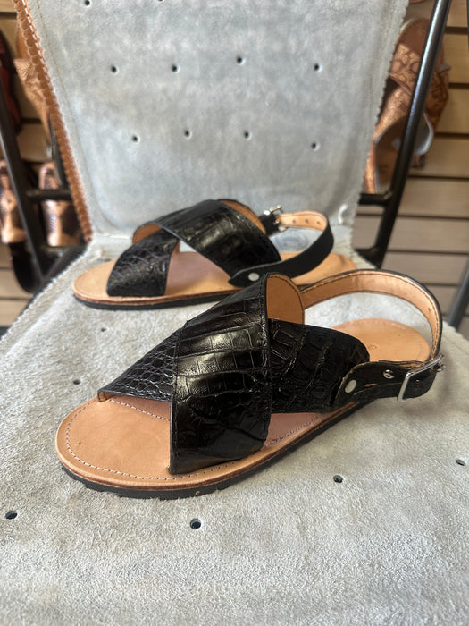Black Crocodile / Caiman Cruzado Huarache