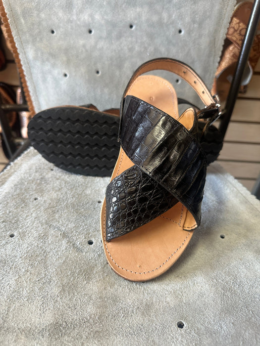 Black Crocodile / Caiman Cruzado Huarache