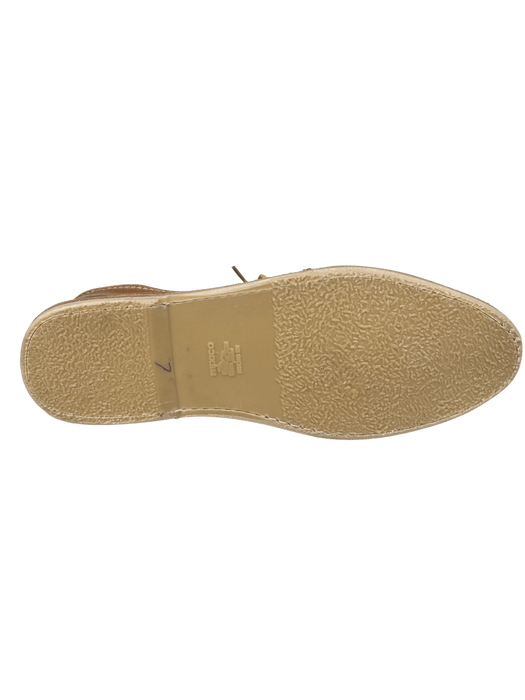 Light Tan Aztec Calendar Shoelace Rubber Sole Huarache