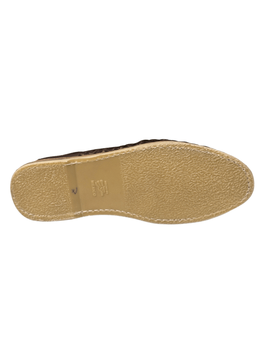 Brown Aztec Calendar Shoelace Rubber Sole Huarache