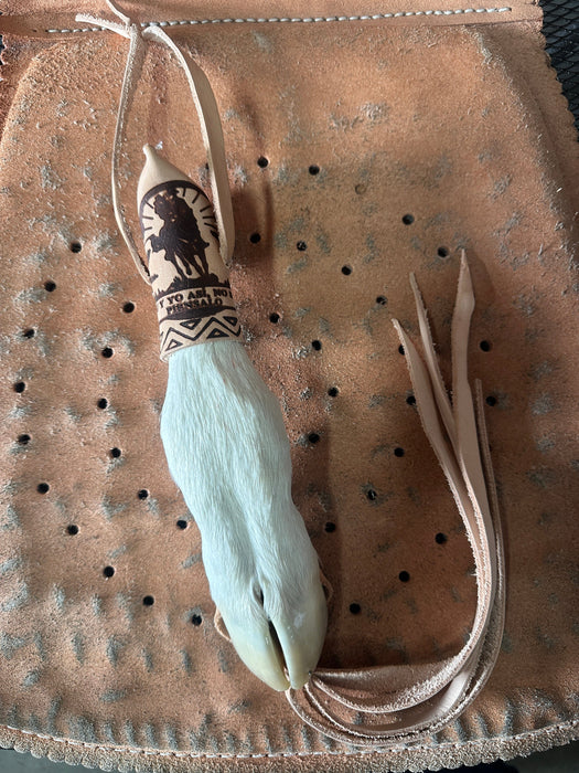 Pata De Becerro Cuarta Keychain Genuine Leather Calf Foot Authentic Lanyard Whip