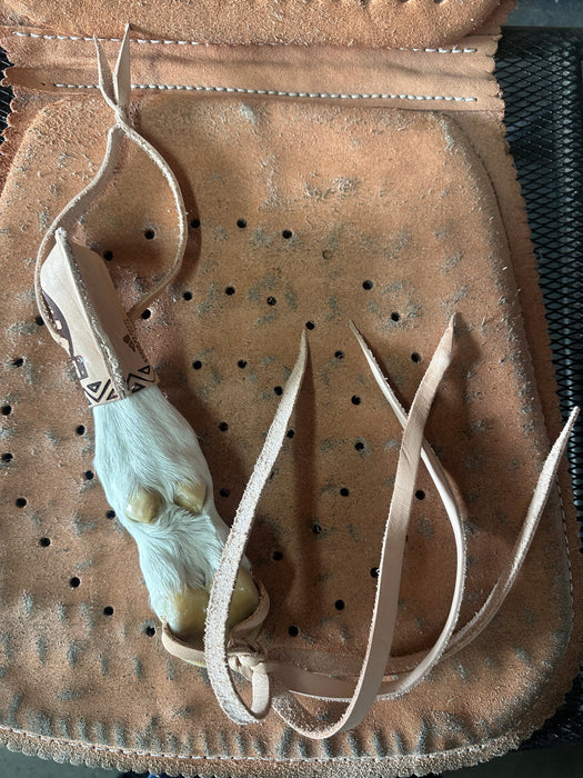 Pata De Becerro Cuarta Keychain Genuine Leather Calf Foot Authentic Lanyard Whip