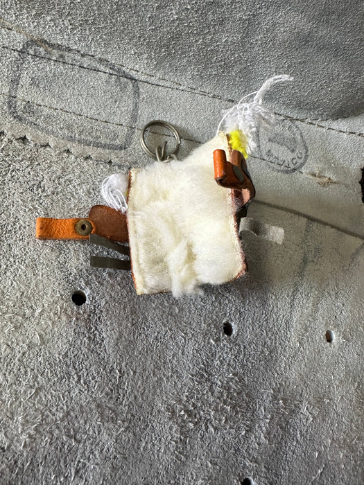 Mini llavero / llaveros de silla de montar de caballo de cuero hechos a mano