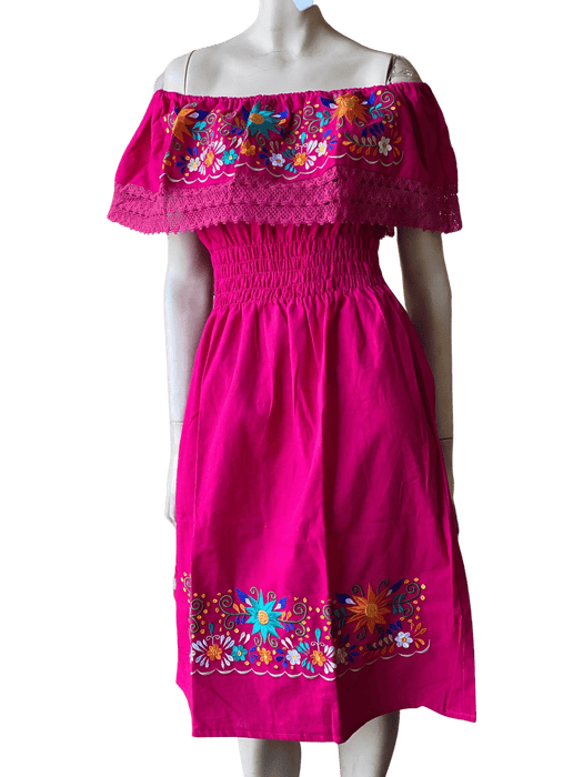 Fuchsia Campesina Dress