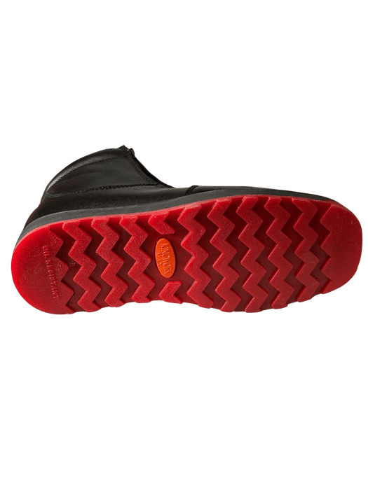 Men's Black Petatillo Red Bottom Double Density Work Botin