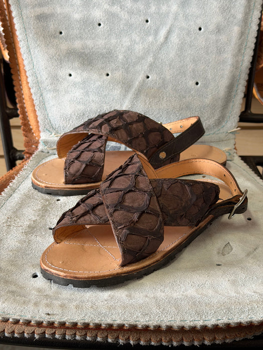Brown Pirarucu Cruzado Huarache
