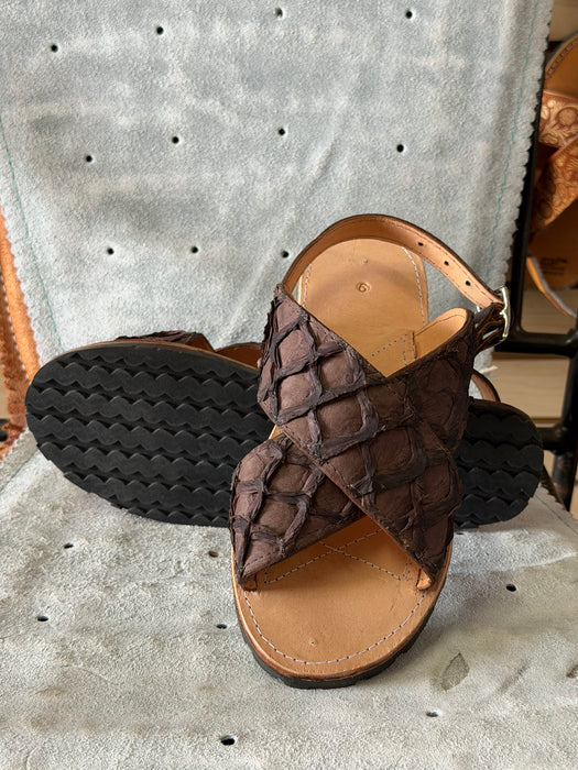 Brown Pirarucu Cruzado Huarache