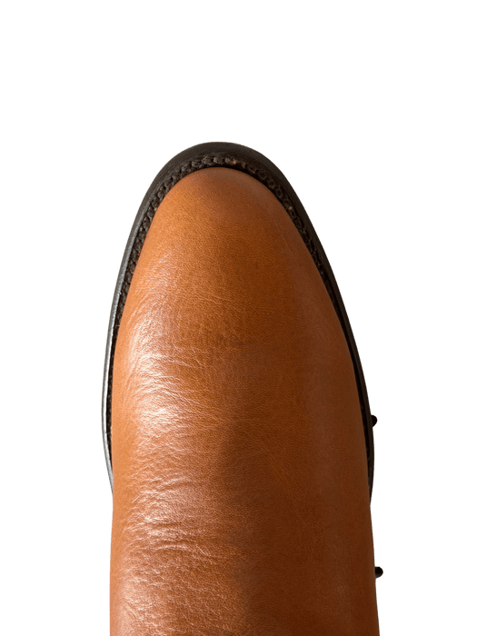 Honey Belmont Western Roper Leather Sole Boot