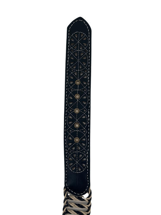 Black Horse Rope "Escalera" Charro Leather Belt