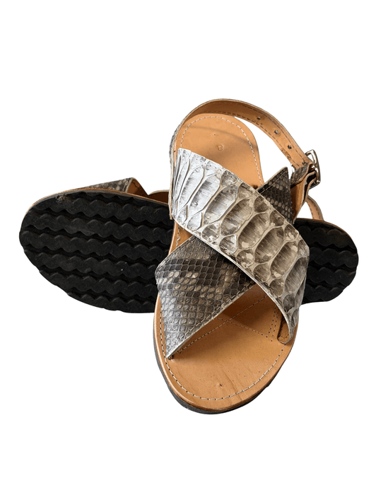 Natural Python Cruzado Huarache