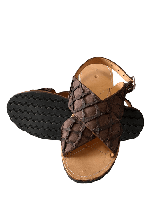 Brown Pirarucu Cruzado Huarache