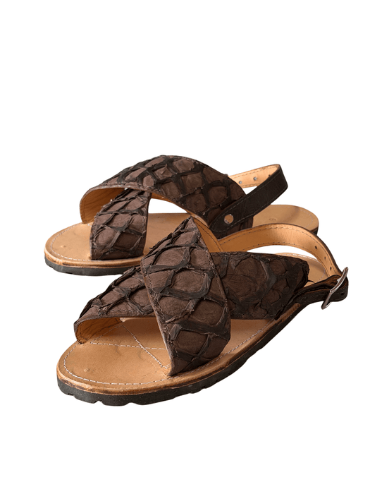 Brown Pirarucu Cruzado Huarache
