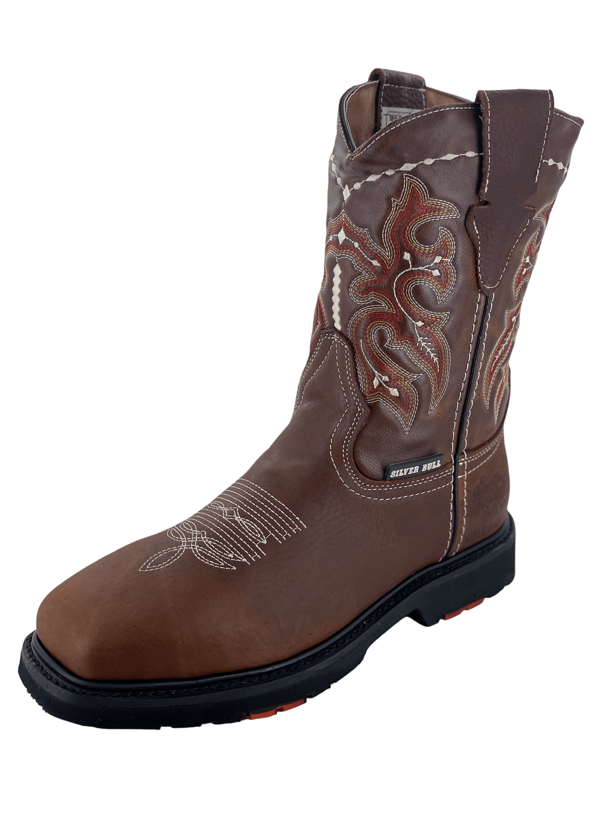 Brown Heavy Duty Non-Slip Square Toe Double Density Rubber Sole