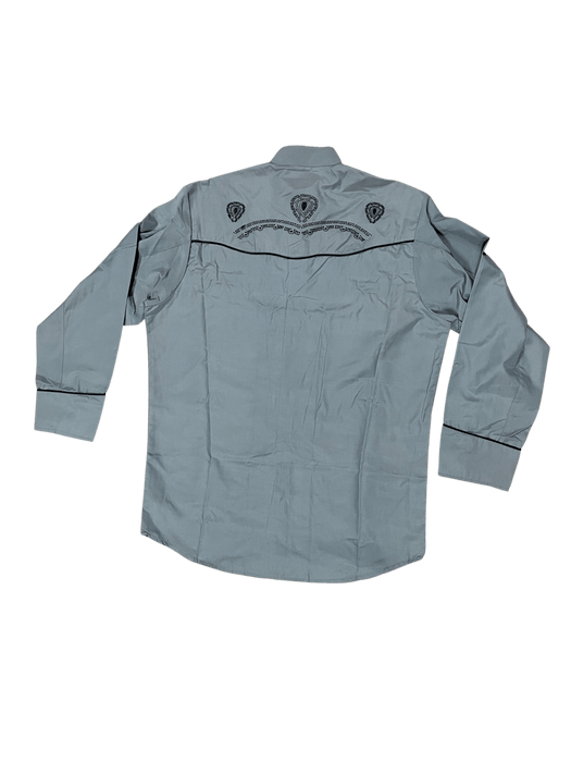 Grey Traditional Charro Shirt